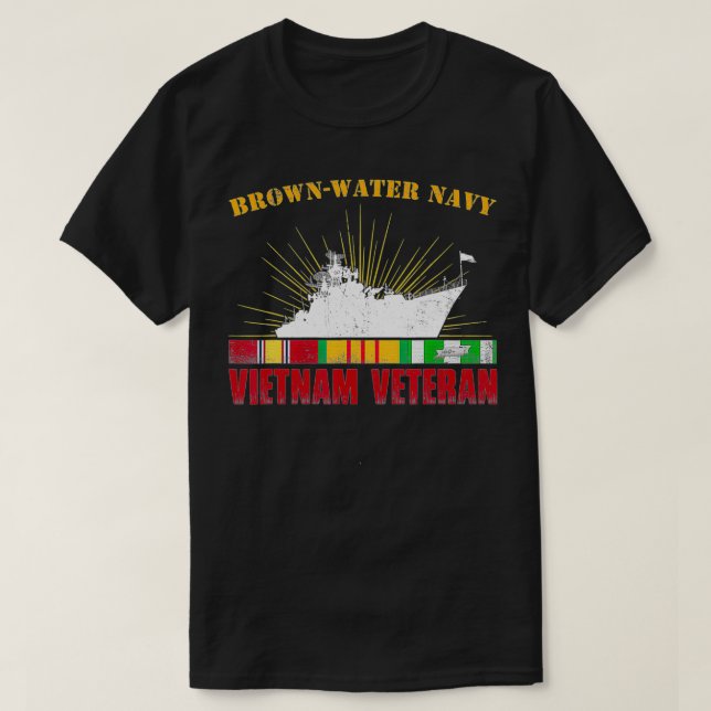 BrownWater Navy Vietnam Veteran  T-Shirt (Design Front)
