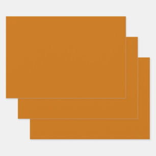 Browny Orange (solid colour)  Wrapping Paper Sheet