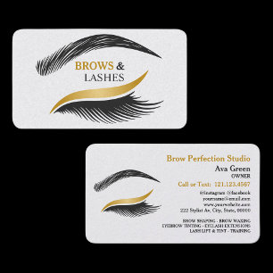 Brows and Lashes Studio Business Card
