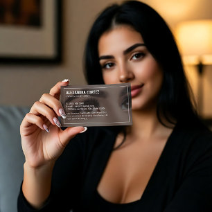 Brows & Lashes Bilingual Spanish Business Card