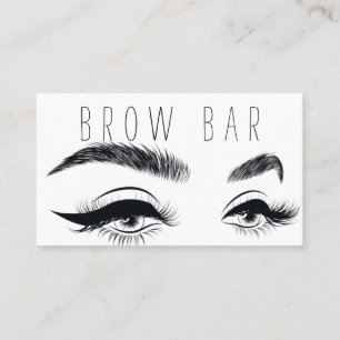 Brows & Lashes Microblading, Eyelash Extensions Business Card