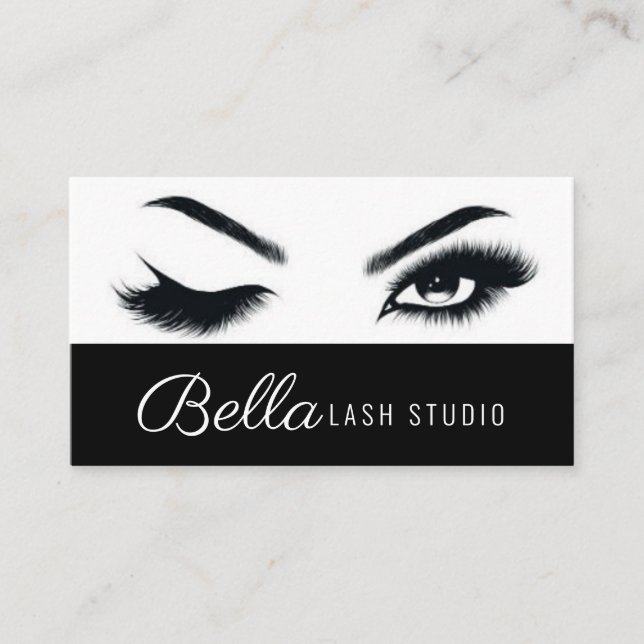 Brows & Lashes Salon Business Card (Front)