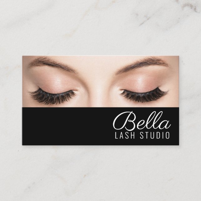 Brows & Lashes Salon Business Card (Front)