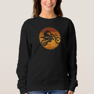 Brraaap Dirt Bike Motocross Vintage For Riders Sweatshirt