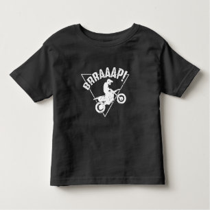 Brraaap Funny Dirt Bike Motocross Rider Toddler T-Shirt