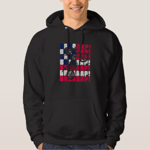 Brraaap Motocross - American Flag - Dirt Bike Hoodie