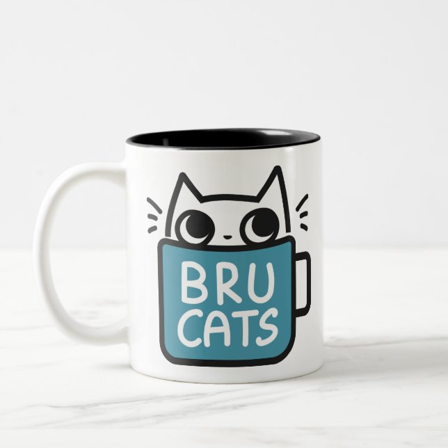 Bru Cats Coffee Mug (Left)