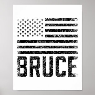 Bruce Birthday Forename Name Personalised Usa Poster