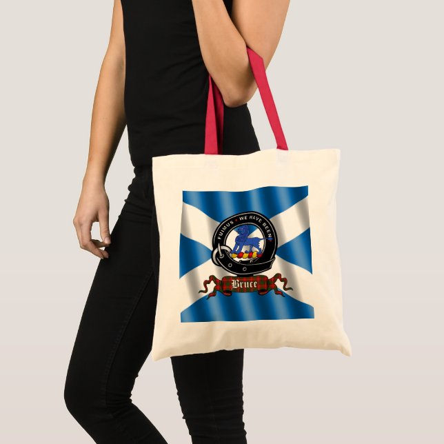 Bruce Clan Badge Scottish Tote Bag (Front (Product))