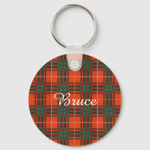 Bruce clan Plaid Scottish tartan Key Ring