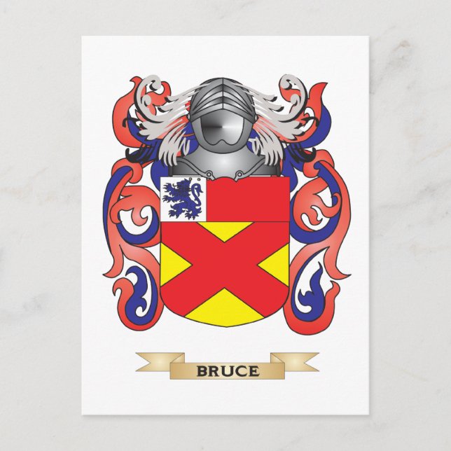 Bruce Coat of Arms (Family Crest) Postcard (Front)