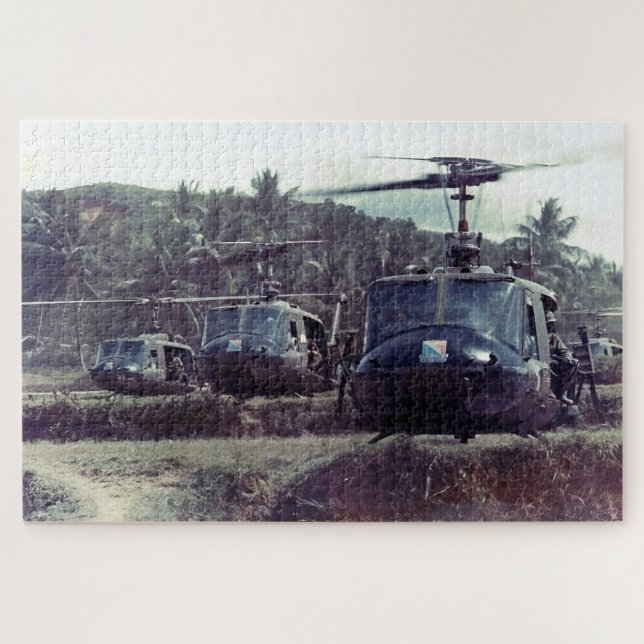 Bruce Crandall Leading UH-1 Huey Formation Jigsaw Puzzle (Horizontal)