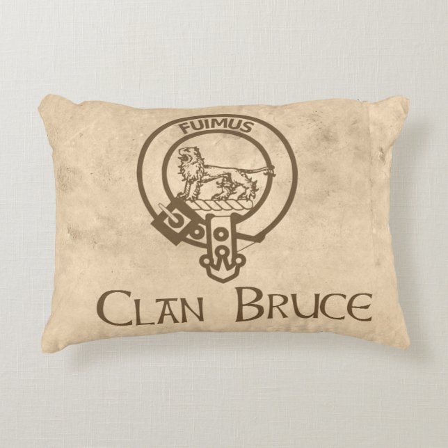 Bruce Crest Vintage Decorative Cushion (Front)