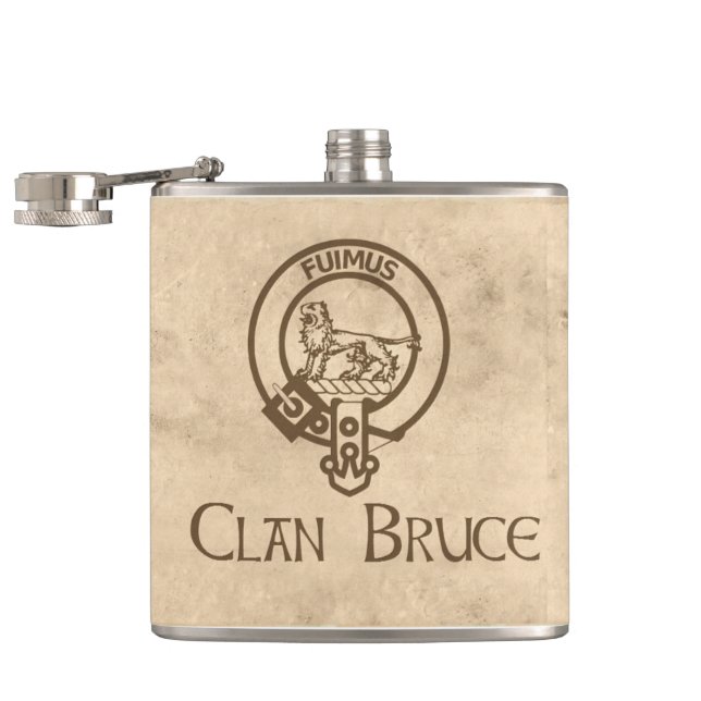 Bruce Crest Vintage Hip Flask (Opened)