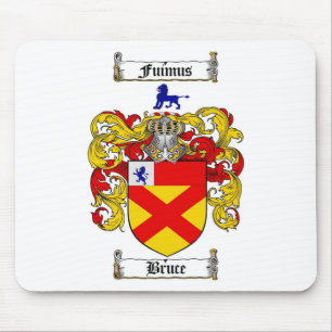 BRUCE FAMILY CREST -  BRUCE COAT OF ARMS MOUSE MAT