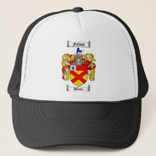 BRUCE FAMILY CREST -  BRUCE COAT OF ARMS TRUCKER HAT