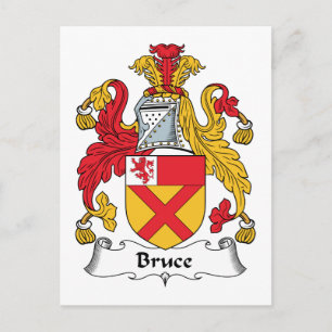 Bruce Family Crest Postcard