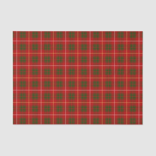Bruce Family Tartan Pattern Tissue Paper (Front)