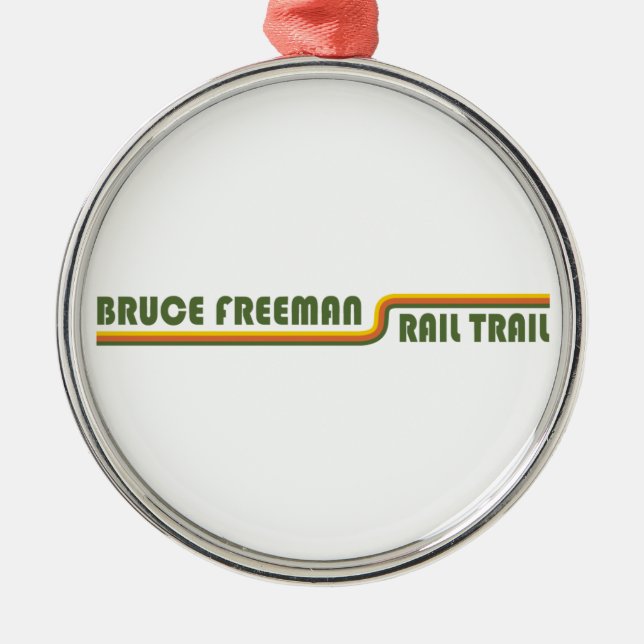 Bruce Freeman Rail Trail Metal Tree Decoration (Front)