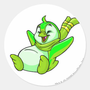 Bruce Glowing Classic Round Sticker