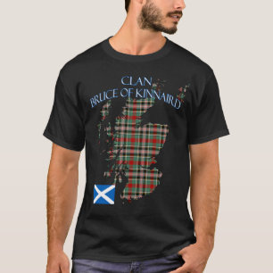 Bruce of Kinnaird Scottish Clan Tartan Scotland T-Shirt