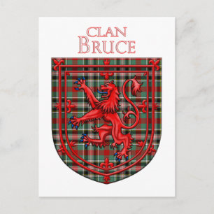 Bruce of Kinnaird Tartan Scottish Plaid Postcard