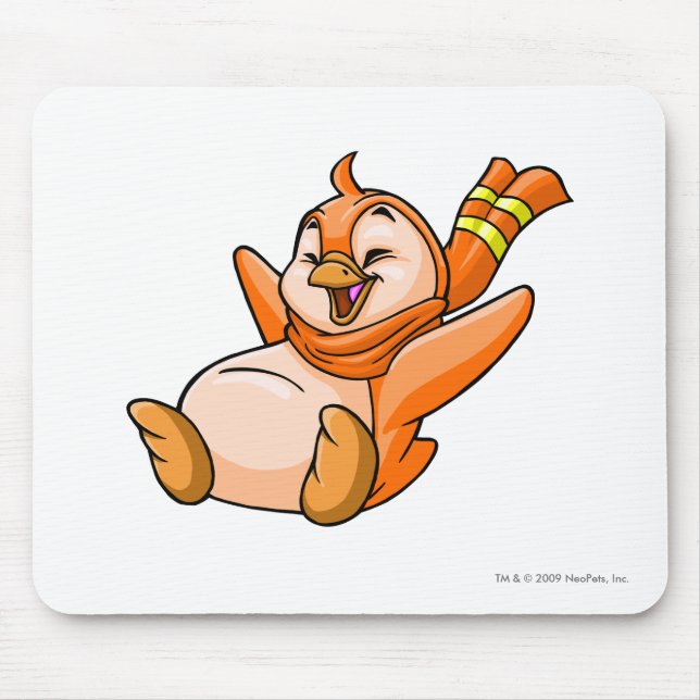 Bruce Orange Mouse Mat (Front)
