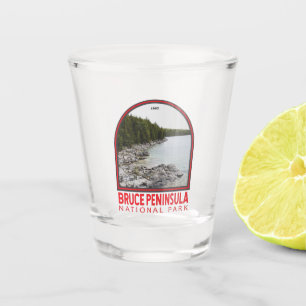 Bruce Peninsula National Park Canada Art Vintage Shot Glass
