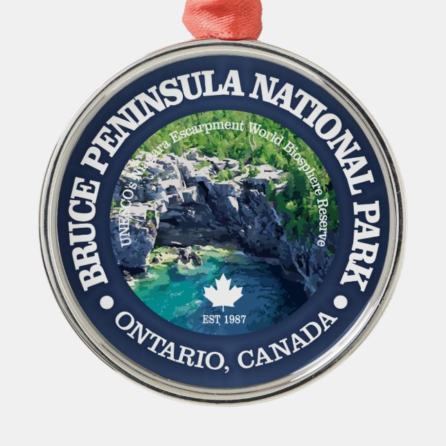 Bruce Peninsula National Park Metal Tree Decoration (Front)