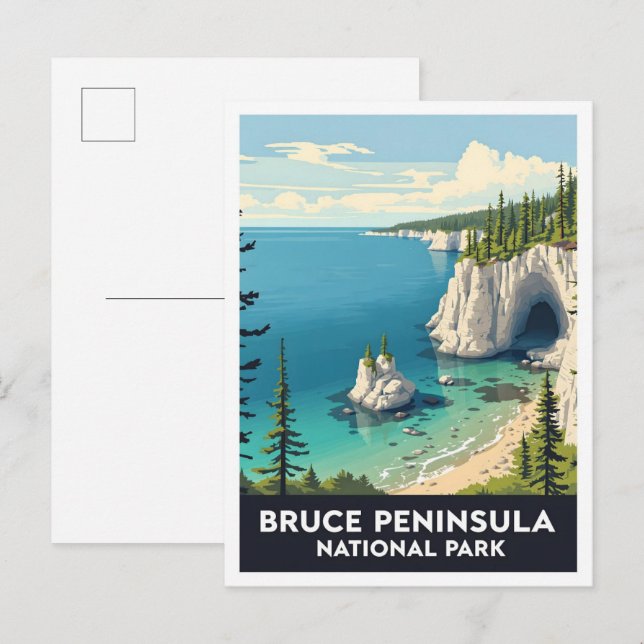 Bruce Peninsula National Park Ontario Canada  Postcard (Front/Back)