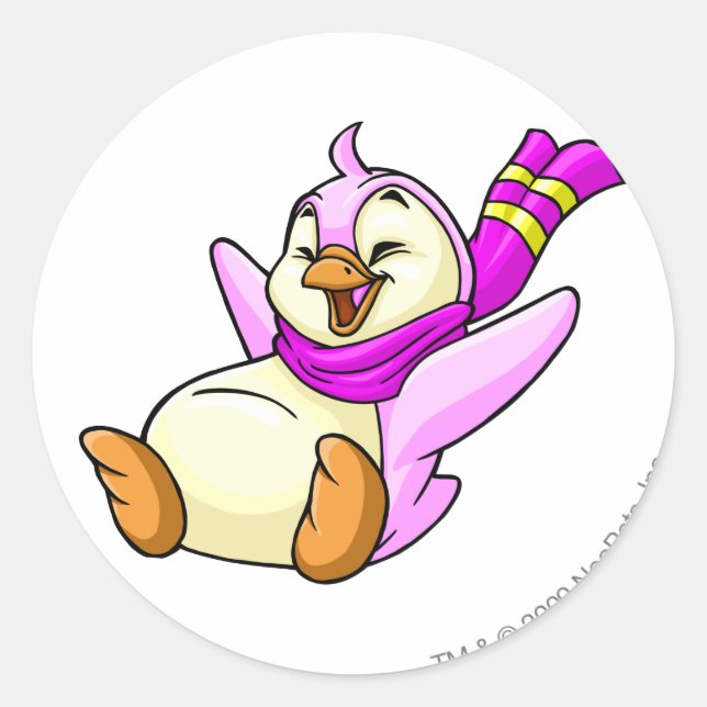 Bruce Pink Classic Round Sticker (Front)