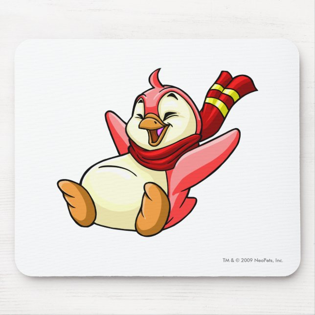 Bruce Red Mouse Mat (Front)