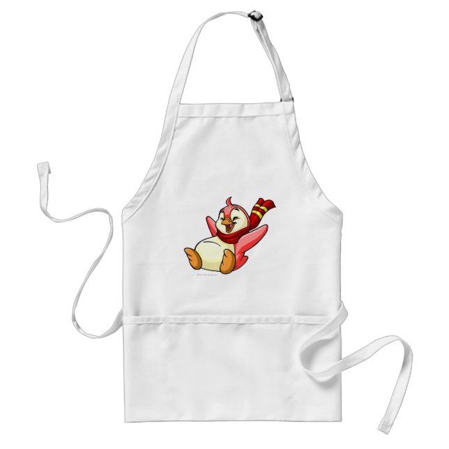 Bruce Red Standard Apron (Front)