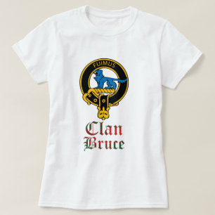 Bruce Scottish Crest Tartan Clan Name Clothes T-Shirt