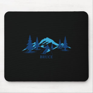 Bruce ski resort skiing skier mouse mat