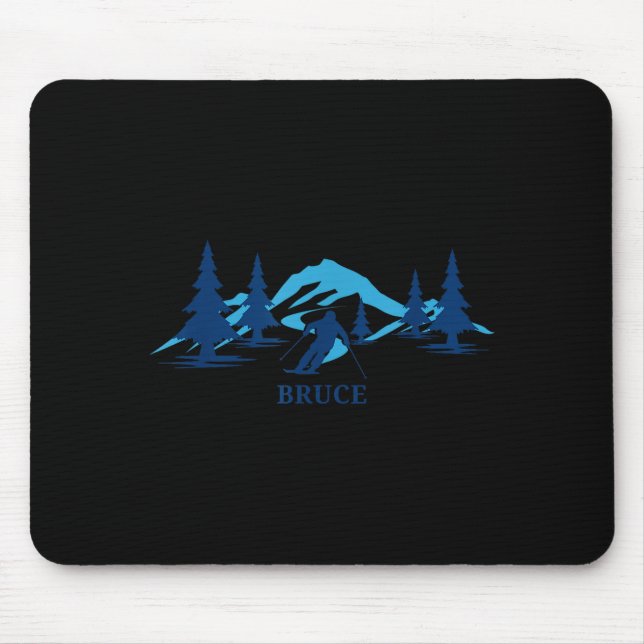 Bruce ski resort skiing skier  mouse mat (Front)