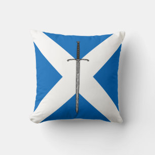 Bruce Sword on Saltire Cushion