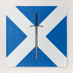 Bruce Sword on Saltire Jigsaw Puzzle