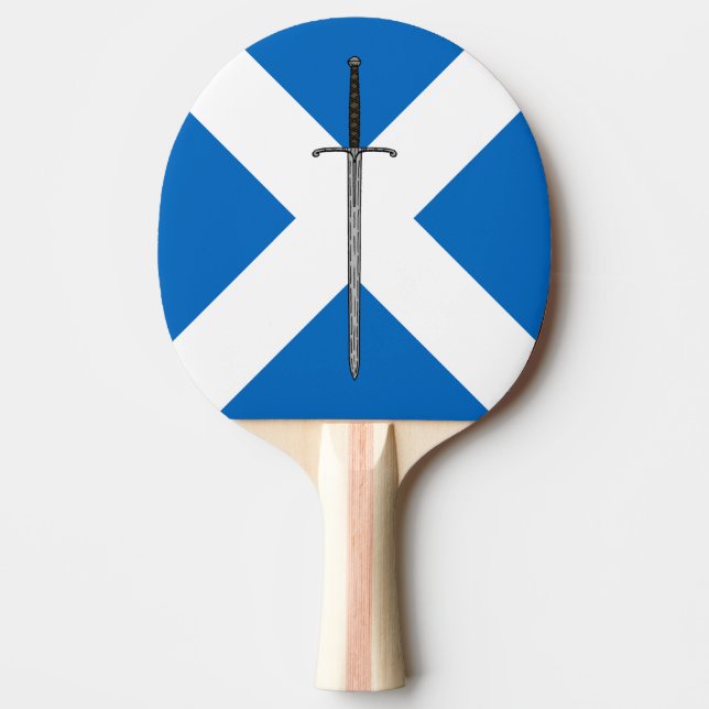 Bruce Sword on Saltire Ping Pong Paddle (Front)