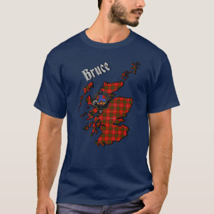 Bruce Tartan Map & Badge T-Shirt