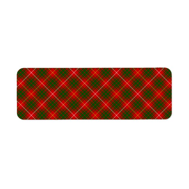 Bruce tartan red green plaid (Front)