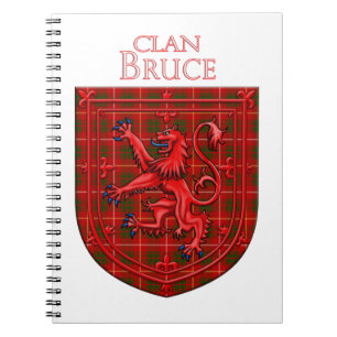 Bruce Tartan Scottish Plaid Lion Rampant Notebook