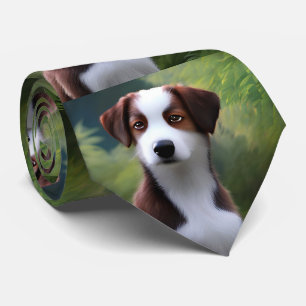 Bruce The Border Collie Puppy, Neck Tie