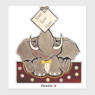 Bruce, The Elephant Speller Sticker