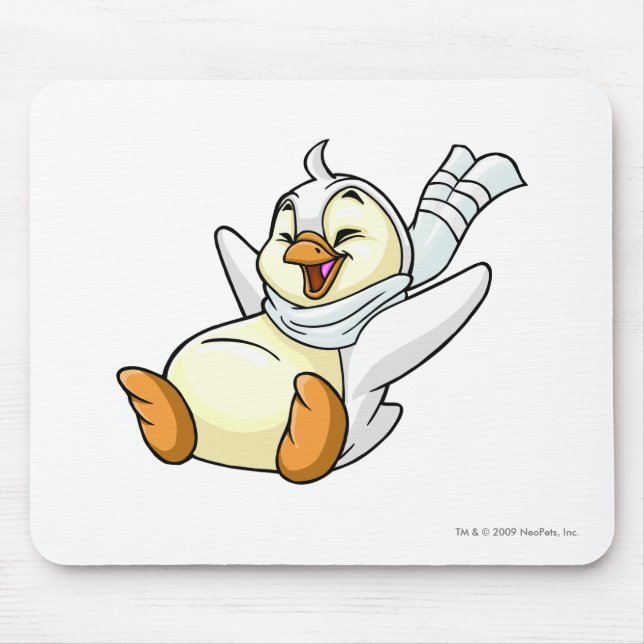 Bruce White Mouse Mat (Front)