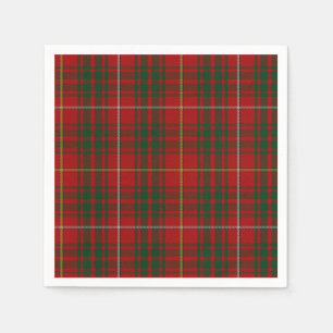 Brue Clan Tartan Plaid Paper Napkins