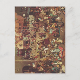 Bruegel d. ?., Pieter Serie der sogenannten bilder Postcard