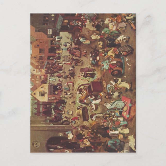 Bruegel d. ?., Pieter Serie der sogenannten bilder Postcard (Front)