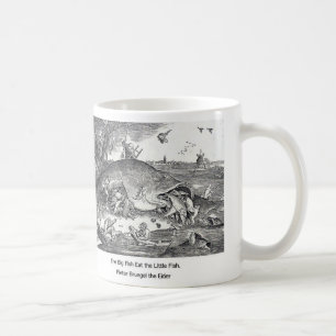 Bruegel , “ The Big Fish Eat the Little Fish. ” Coffee Mug