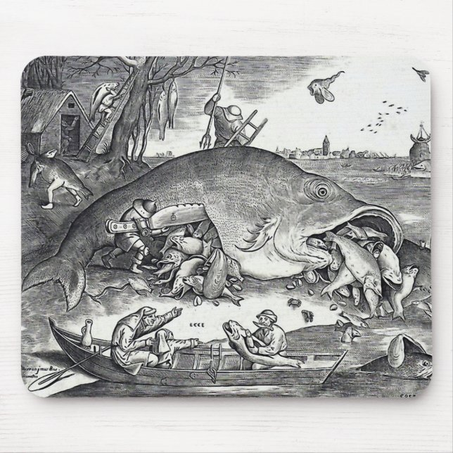 Bruegel , “ The Big Fish Eat the Little Fish. ” Mouse Mat (Front)